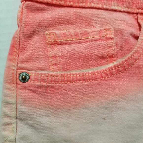 Mossimo shorts 13 Fit 6 ombre dip dye colored denim jean booty Daisy Dukes - Picture 3 of 12
